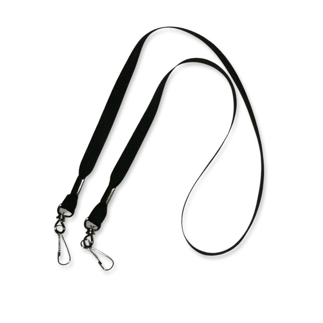 15mm Open-Ended Lanyards with Ferrules and Swivel Clips