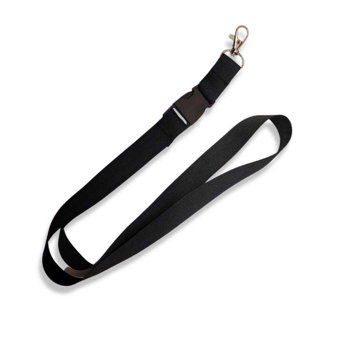 20mm Unbranded Lanyard with Side Release Attachment and Snap Hook